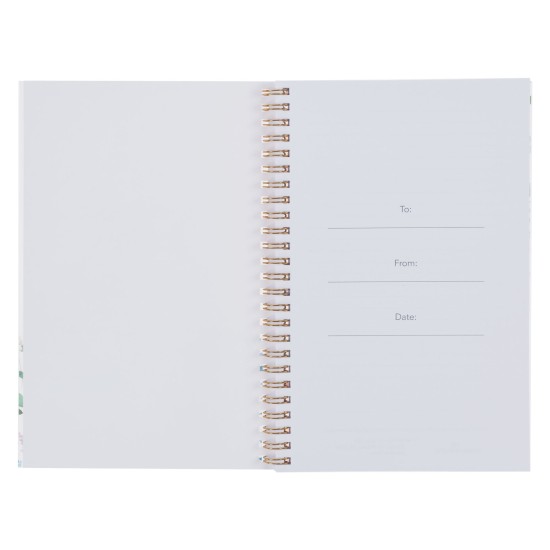 Goodness and Love Wildflower Spiral Notebook - Psalm 23:6