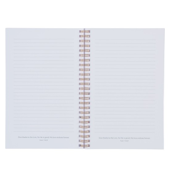 Goodness and Love Wildflower Spiral Notebook - Psalm 23:6