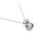 JM Faith Sterling Silver CZ Crown Necklace