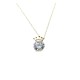 JM Faith Sterling Silver CZ Crown Necklace