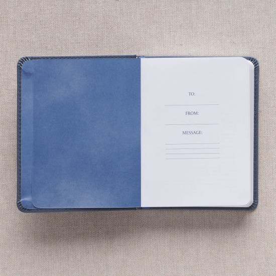 One-Minute Devotions® for Men Slate Blue Faux Leather Devotional