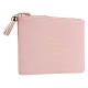 Trust in the Lord LuxLeather Pouch in Blush - Proverbs 3:5