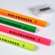 4 Piece Assorted Colors Jumbo Dry Highlighter Bible Markers with Sharpener