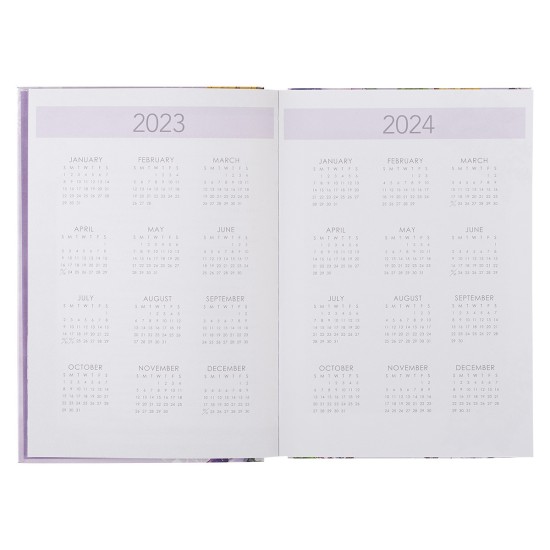 2023 Ask Seek Knock Purple Floral Quarter-bound Hardcover Daily Planner - Matthew 7:7 2023 Ask Seek Knock Purple Floral Quarter-bound Hardcover Daily Planner - Matthew 7:7
