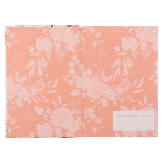2023 I Know the Plans Blush Pink Floral Quarter-bound Hardcover Daily Planner - Jeremiah 29:11 2023 I Know the Plans Blush Pink Floral Quarter-bound Hardcover Daily Planner - Jeremiah 29:11