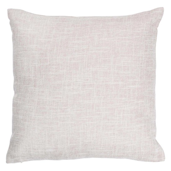 Love Joy Grace Square Decorative Pillow in Light Grey