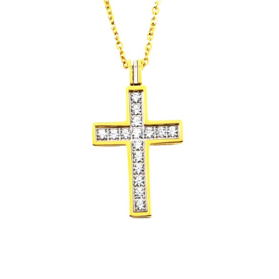 Double-color cross (fine steel)