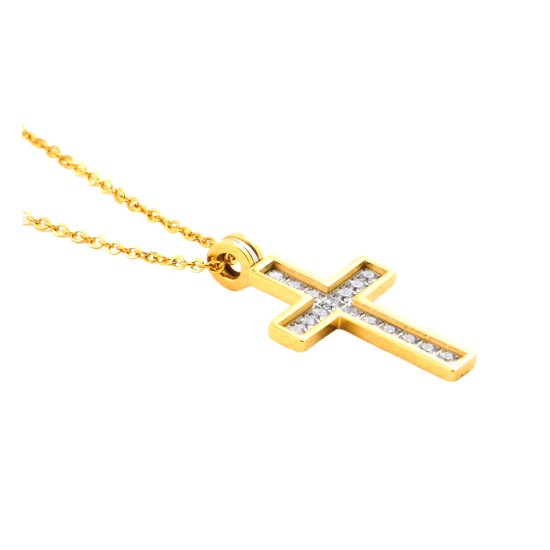 Double-color cross (fine steel)