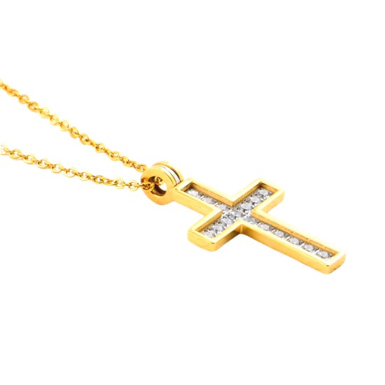 Double-color cross (fine steel)