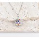 12 Color Gemstone Star of David Priest Brand Necklace