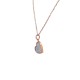 Blinking Heart Inspired Steel Necklace (Rose Gold)