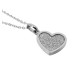 Blinking Heart Inspired Steel Necklace (Silver)