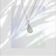 Blinking Heart Inspired Steel Necklace (Silver)