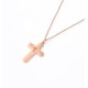 Jabez Prayer Cross Necklace (Rose Gold)