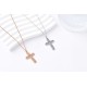 Jabez Prayer Cross Necklace (Rose Gold)
