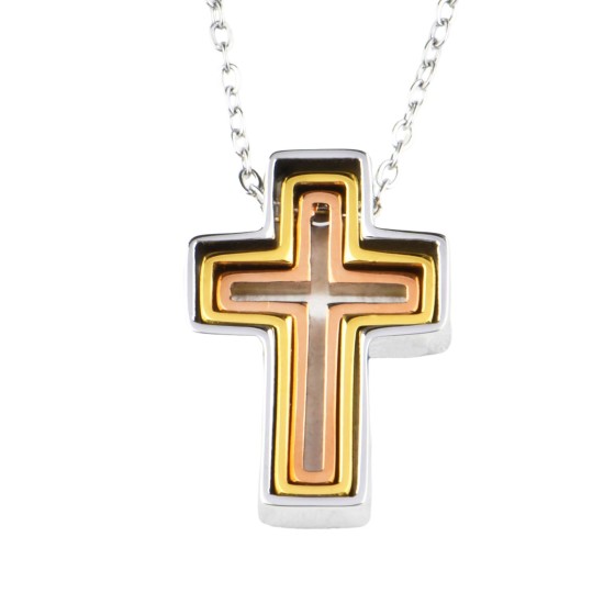 十字架頸鏈 - Wholly Blessings Cross Necklace (Silver+Rose Gold+Gold Three colors) 十字架頸鏈 - Wholly Blessings Cross Necklace (Silver+Rose Gold+Gold Three colors)