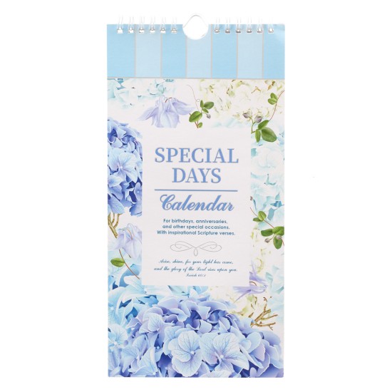 Hydrangea Special Days Calendar - Isaiah 60:1