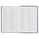 Navy Blue Faux Leather Spiritual Growth Bible
