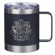 Be Strong in the LORD Camp-style Stainless Steel Mug - Ephesians 6:10