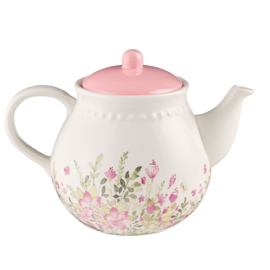 Faith, Hope, and Love Petite Floral Teapot