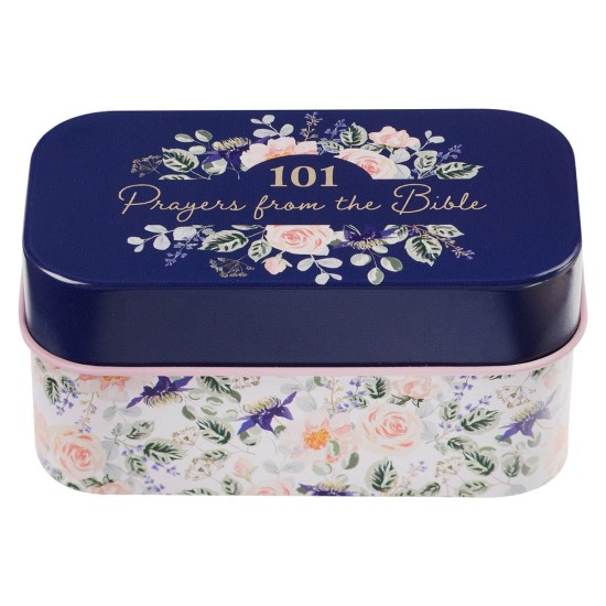 101 Prayers From The Bible Navy Scripture Cards in a Tin 101 Prayers From The Bible Navy Scripture Cards in a Tin