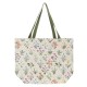 My Grace is Sufficient Floral Tapestry Canvas Tote Bag