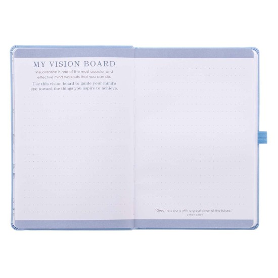 Blue Faux Leather Rolene Strauss Undated Planner