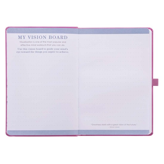 Pink Faux Leather Rolene Strauss Undated Planner