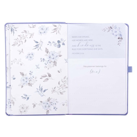 Lavender Faux Leather Rolene Strauss Undated Planner