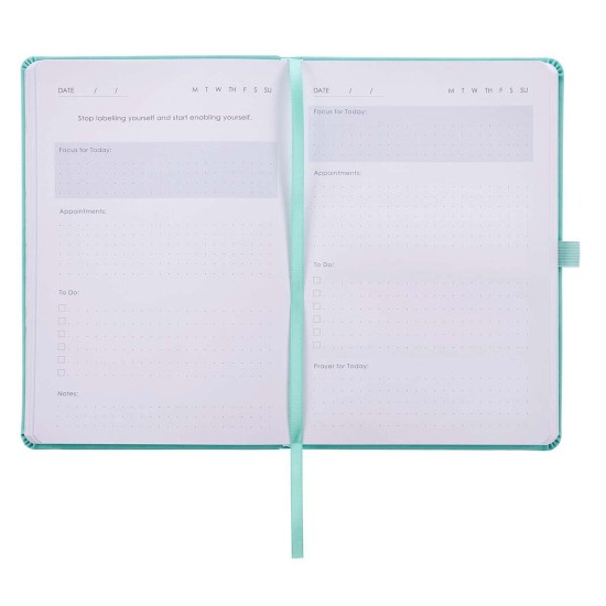 Mint Green Faux Leather Rolene Strauss Undated Planner