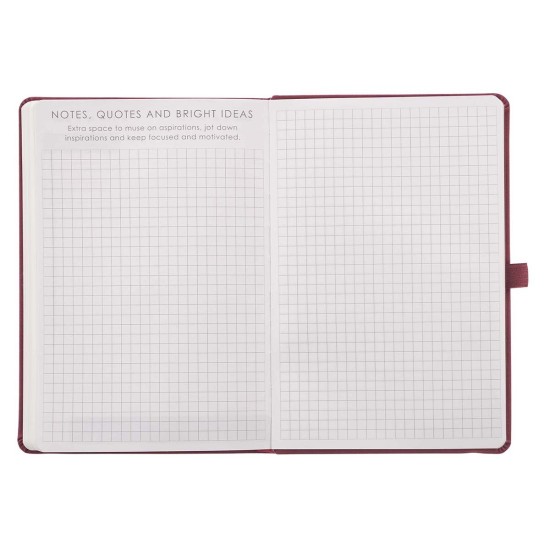 Merlot Faux Leather Baxter Undated Planner