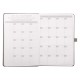 Gray Faux Leather Baxter Undated Planner