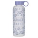 Saved by Grace Lilac Botanical Glass Water Bottle - Ephesians 2:8