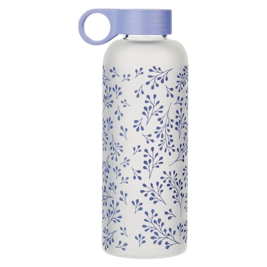 Saved by Grace Lilac Botanical Glass Water Bottle - Ephesians 2:8 Saved by Grace Lilac Botanical Glass Water Bottle - Ephesians 2:8