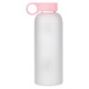 Walk by Faith Peach Floral Water Bottle - 2 Corinthians 5:7
