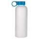 Strength and Dignity Blue Floral Glass Water Bottle - Proverbs 31:25