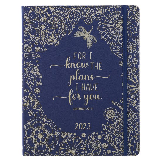 2023 I Know the Plans Weekly Planner with Elastic Closure - Jeremiah 29:11