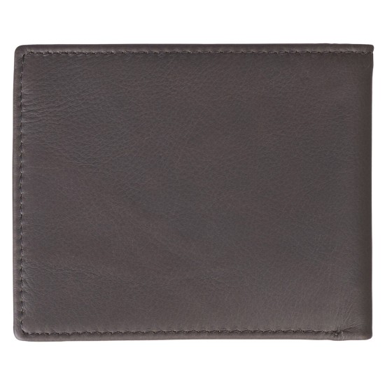 Be Strong in the Lord Charcoal-Brown Genuine Leather Wallet - Ephesians 6:10