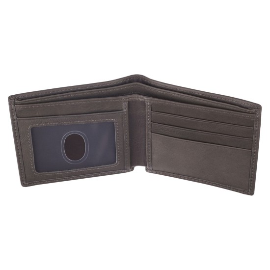 Be Strong in the Lord Charcoal-Brown Genuine Leather Wallet - Ephesians 6:10 Be Strong in the Lord Charcoal-Brown Genuine Leather Wallet - Ephesians 6:10