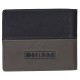 Walk by Faith Black and Gray Full Grain Leather Wallet - 2 Corinthians 5:7