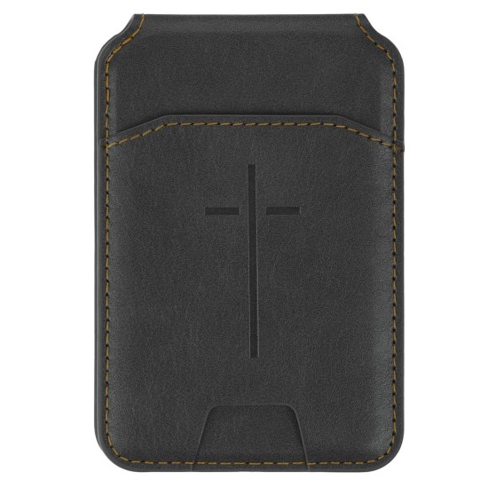 Cross Black Faux Leather Phone Wallet with Stand
